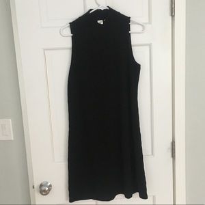NWT black ribbed sweater GAP shift dress